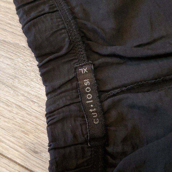 Cut Loose Black Rayon Parachute Wide Leg Pants - Picture 8 of 10